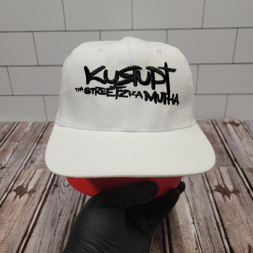 Custom Kurupt Streetz A Mutha White Snapback Hat Hip Hop Rap West Coast Cap